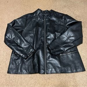 FAUX LEATHER JACKET - NEW LOOK